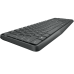 Teclado Logitech MK235: Wireless, Português, Resistente a Derrames, Cinzento