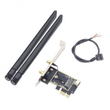 Adaptador PCIe OEM EDM2_V6.11 - M.2 + BT, Antenas, PCIe x1, Fácil Instalação