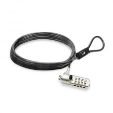 Cadeado Anti-Roubo Ewent EW1243: 1,5m, Aço Inoxidável, Preto, Fecho com Chave Cadeado Anti-Roubo Ewent EW1243: 1,5m, Aço Inoxidável, Preto, Fecho com Chave