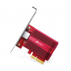 Placa de Rede TP-Link TX401, PCIe, 10Gbps, Ethernet, Vermelho