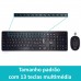 Teclado Ewent EW3258 Wireless: Português, Rato Incluído, 1600 DPI, 10m
