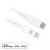 Cabo Ewent EW9915: Lightning para USB-C, 1m, Branco, Certificado Apple MFI Cabo Ewent EW9915: Lightning para USB-C, 1m, Branco, Certificado Apple MFI