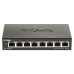 Switch D-Link DGS-1100-08V2 Gigabit 8 Portas Gerido L2, 16 Gbit/s e Preto