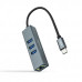 Adaptador NanoCable USB-C para 3xUSB 3.0, RJ45 Gigabit Ethernet Adaptador NanoCable USB-C para 3xUSB 3.0, RJ45 Gigabit Ethernet
