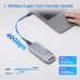 Caixa Externa EWENT EW7062 M.2 NVMe USB4 40Gbps, Alumínio e Sem Ferramentas