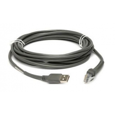 Cabo USB Zebra DS7708, Leitor Código Barras, 4.6m, Preto, CBA-U30-S15ZBR