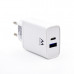 Carregador Ewent EW1321: USB-C, USB-A, 20W, Carregamento Rápido