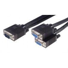 Cabo VGA OEM Multiplicador 2x Monitor - 1.8m - Duplicação de Imagem Cabo VGA OEM Multiplicador 2x Monitor - 1.8m - Duplicação de Imagem