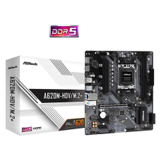 Motherboard AsRock A620M-HDV/M.2+ AM5, DDR5, PCIe 4.0, áudio 7.1