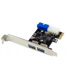 Contr. PCIe 2x USB3.2 Gen1 FH/LP + USB3.2 header