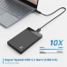 Caixa USB-C para HDD/SSD SATA 2.5p USB 3.2 Ger. 1 com montagem sem parafusos