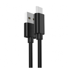 Cabo USB EWENT EC1033 1m USB-A para USB-C 2.0 480 Mbps Preto Cabo USB EWENT EC1033 1m USB-A para USB-C 2.0 480 Mbps Preto
