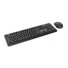 Teclado Trust TKM-350 Wireless PT: Sem Fios, Rato Incluído, QWERTY, Preto