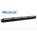Phasak PU2420 Painel de Transferência RJ45 Cat.6 - 24 Portas 1U