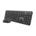 Teclado Trust TKM-350 Wireless PT: Sem Fios, Rato Incluído, QWERTY, Preto