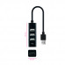 Hub NanoCable 10.16.4404: 4 Portas USB 2.0, Preto, Plug and Play Hub NanoCable 10.16.4404: 4 Portas USB 2.0, Preto, Plug and Play