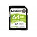 Cartão Mem SD 64GB C10 Kingston Canvas Plus