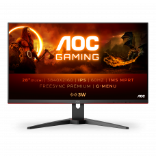 Monitor AOC U28G2AE/BK 28p 4K UHD IPS 1ms FreeSync HDMI/DP