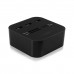 Leitor de Cartões EWENT EW1044 USB 2.0 com 3 Portas Preto