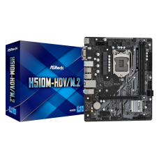 Motherboard AsRock H510M-HDV/M.2, LGA 1200, DDR4, M.2, Micro ATX Motherboard AsRock H510M-HDV/M.2, LGA 1200, DDR4, M.2, Micro ATX