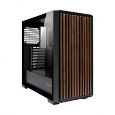 Caixa ATX Unyka Revelat Madeira Black, Vidro Temperado, USB 3.0 e Type-C, E-ATX