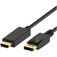 Cabo DisplayPort EWENT EC1431 4K 1.8m - HDMI Adaptador, 4K, 1.8m