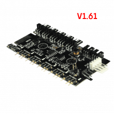 Controlador de Ventiladores Gamemax RAINBOW+PWM V1.61 com Iluminação ARGB