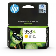 Tinteiro HP 953XL Amarelo, Alto Rendimento, 1450 páginas, F6U18AE#BGY