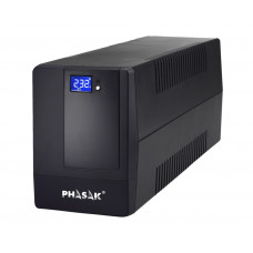 UPS Phasak Essential 1000VA/600W Interactiva, LCD Táctil + RJ45