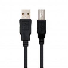Cabo USB 2.0 NanoCable 10.01.0103-BK, 1.8m, A/M c/ B/M - Conexão e Fiabilidade