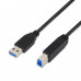 Cabo USB NanoCable 3.0 A-B 2m Preto - USB 3.2, 5 Gbps Cabo USB NanoCable 3.0 A-B 2m Preto - USB 3.2, 5 Gbps