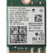 Placa Rede Wireless Intel Wi-Fi 6E AX210 M.2, 2x2, BT 5.3, Vpro, 2.4Gbps