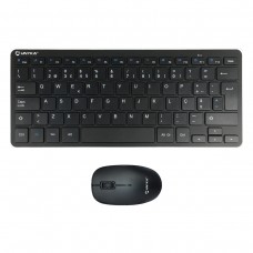 Conjunto Teclado e Rato Sem Fios Unyka MK288 Pro PT, 2.4GHz, 1200 DPI