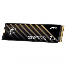 SSD MSI Spatium M470 Pro 2TB M.2 NVMe PCIe Gen4, Leitura 6000 MB/s SSD MSI Spatium M470 Pro 2TB M.2 NVMe PCIe Gen4, Leitura 6000 MB/s