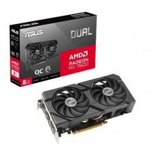 Placa Gráfica ASUS DUAL-RX7600-O8G-EVO 8GB GDDR6, 2715MHz OC Placa Gráfica ASUS DUAL-RX7600-O8G-EVO 8GB GDDR6, 2715MHz OC