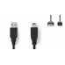 Cabo USB OEM SB2425 USB 2.0 A/Mini USB 5 Pinos 5.00m - Preto