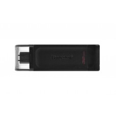 Pen USB Kingston DataTraveler 70 32GB USB-C, USB 3.2, Tampa, Preto
