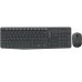 Teclado Logitech MK235: Wireless, Português, Resistente a Derrames, Cinzento