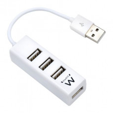 Hub EWENT EW1122: 4 Portas USB 2.0, Branco, Plug and Play, Interface USB 2.0 Hub EWENT EW1122: 4 Portas USB 2.0, Branco, Plug and Play, Interface USB 2.0