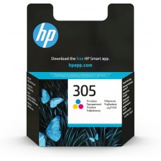 HP 305 Tricolor Tinteiro Original, Ciano, Magenta, Amarelo, 100pg, 2ml