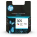 HP 305 Tricolor Tinteiro Original, Ciano, Magenta, Amarelo, 100pg, 2ml