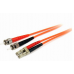 Cabo StarTech.com FIBLCST2: Fibra Ótica OM1, 2m, Conectores LC/ST, 10 Gbit/s