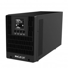 UPS Phasak Smart Pro 1000VA Online - Dupla Conversão, 900W, LCD, RS232/USB