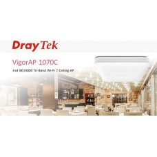 Novo modelo de AP DrayTek Wi-Fi 7 (802.11be), VigorAP 1070C 