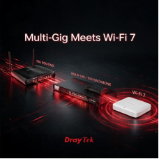 DrayTek Multi-Gig + Wi-Fi 7 – Velocidade sem limites DrayTek Multi-Gig + Wi-Fi 7 – Velocidade sem limites