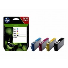 Tinteiro HP 364 Multipack: Preto, Cian, Magenta, Amarelo Tinteiro HP 364 Multipack: Preto, Cian, Magenta, Amarelo