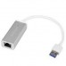 Adaptador Red Ethernet Gigabit Ctlr Externo Usb 3.0 Plateado