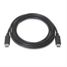 Cable Usb 2.0 3A, Tipo C Usb-C/ M-Usb-C/ M 2M Negro Nanocable