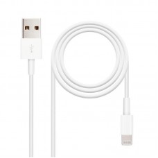 Cabo USB-A para Lightning Nanocable 2m Branco Cabo USB-A para Lightning Nanocable 2m Branco