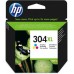 Cartucho HP 304XL Tricolor (N9K07AE) - Alto Rendimento, Injeção de Tinta, Pigmentos Cartucho HP 304XL Tricolor (N9K07AE) - Alto Rendimento, Injeção de Tinta, Pigmentos